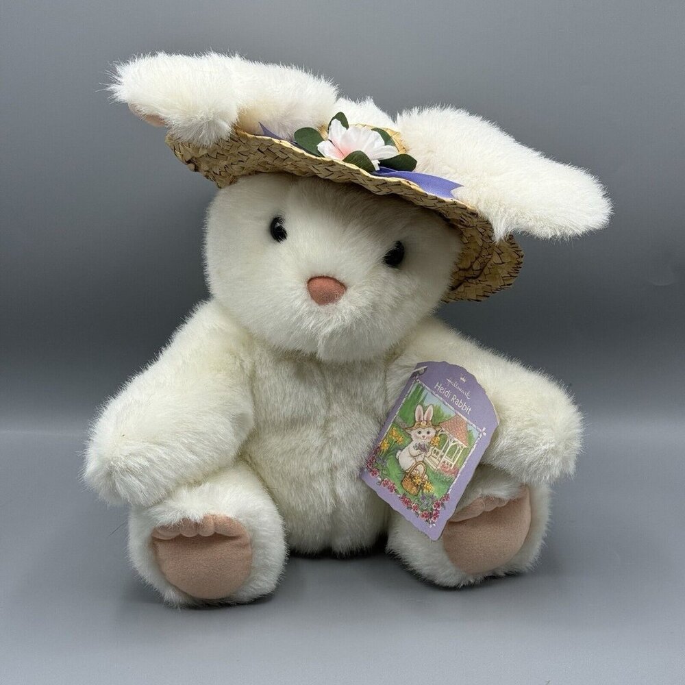 Hallmark Heidi Bunny Rabbit Plush Stuffed Animal Vintage 14"